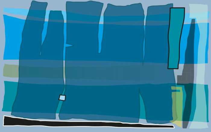 Premium Non-Woven Composition 4 blue-petrol