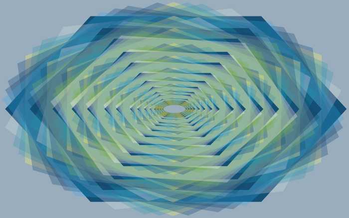 Digitally printed photomural Crystal bleu-petrol