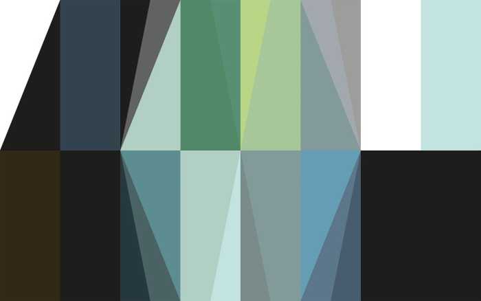 Premium Non-Woven Gem Stone Rhombus black-green-bleu