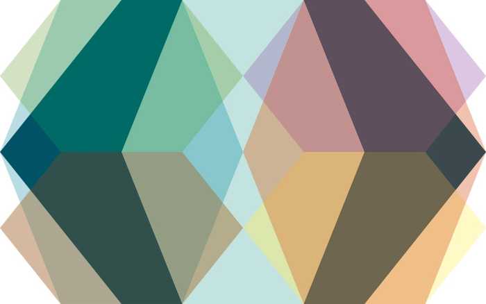 Premium Non-Woven Gem Stone Kite green-brown-rose
