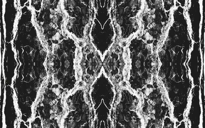 Premium Non-Woven Oak Bark black-white