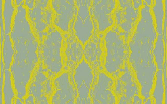 Digitally printed photomural Oak Bark greygreen-yellow