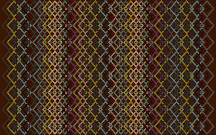 Premium Non-Woven Structure Rhombus mocca-brown