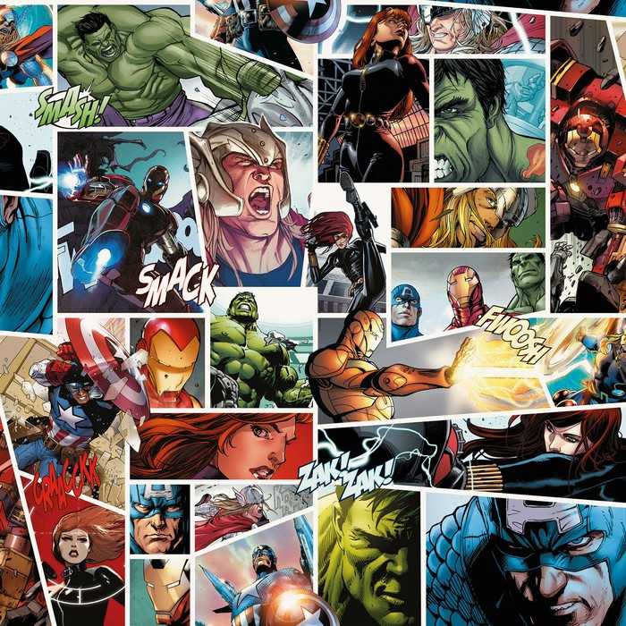 Non-woven Marvel Comic Panel