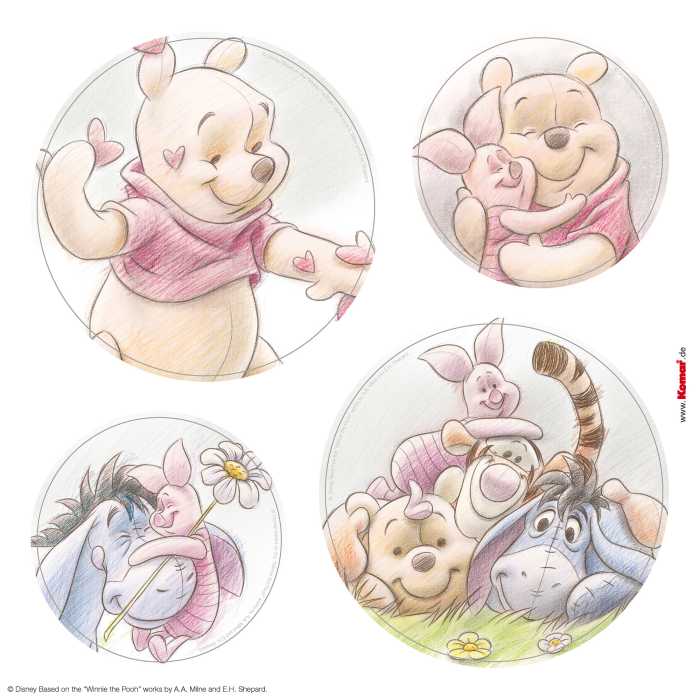 Window sticker Winnie the Pooh Wonderful Bubbles