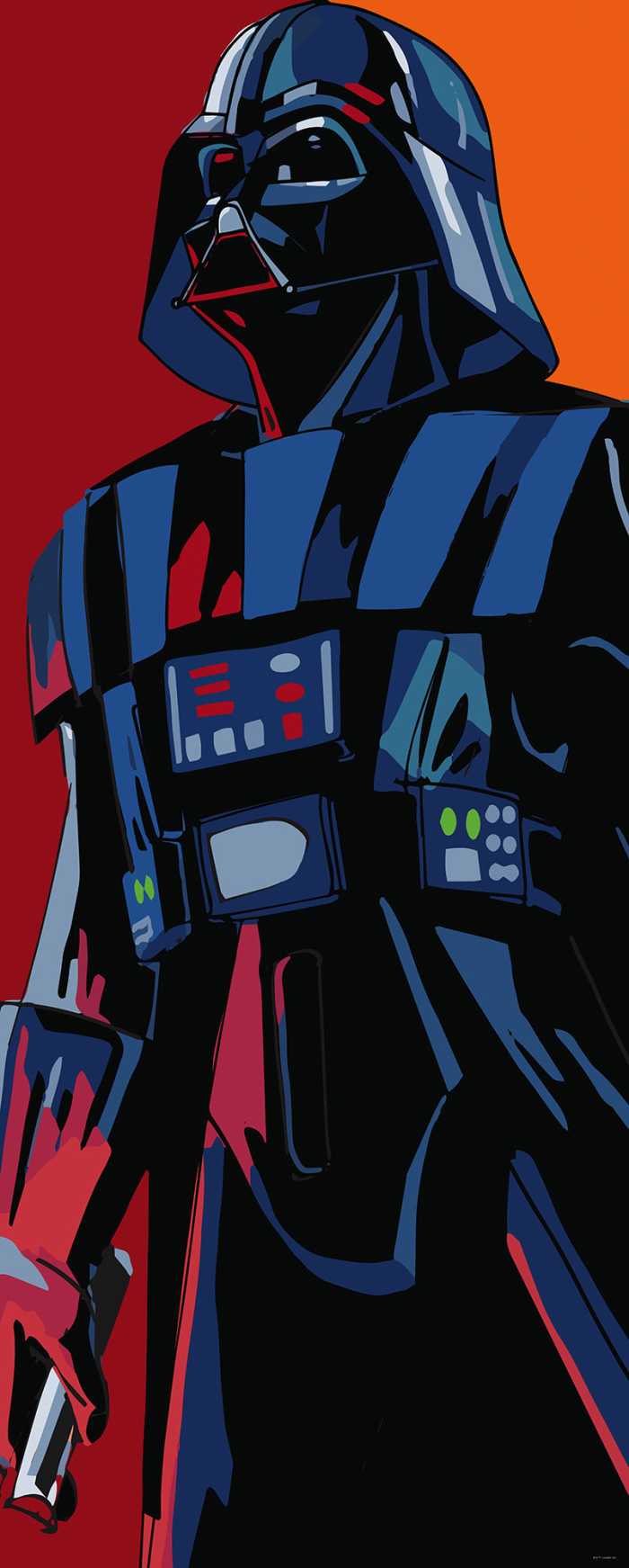 Digital wallpaper Star Wars Cyberart by Vader