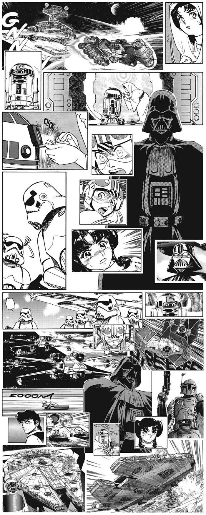Digital wallpaper Star Wars Manga Madness