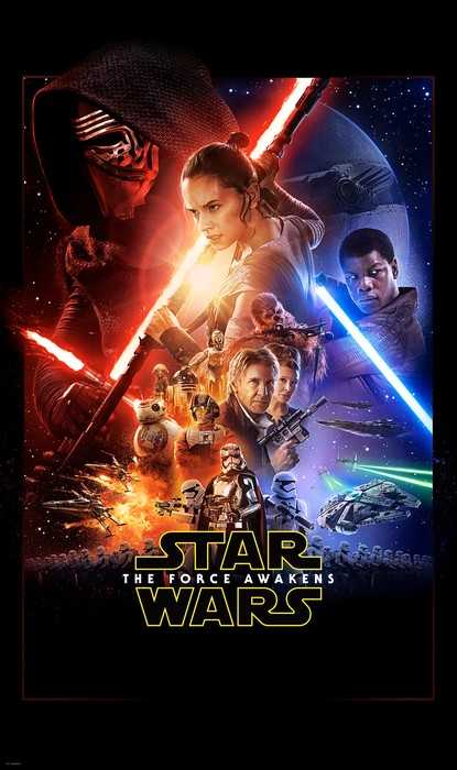 Non-woven Star Wars EP7 Official Movie Poster