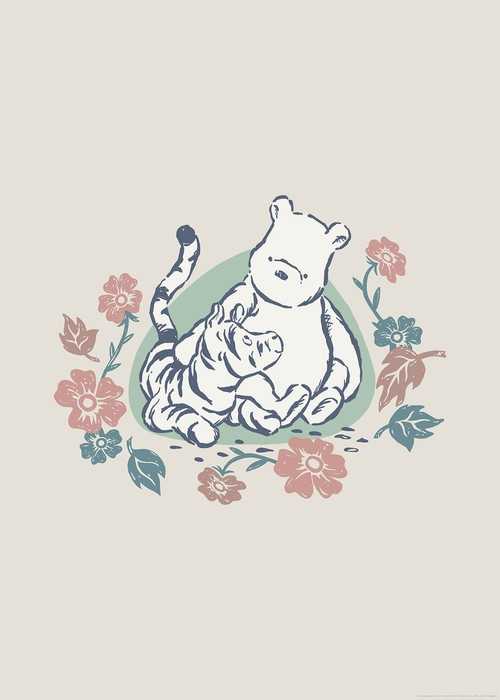 Poster Disney Winnie the Pooh Flowers and Friends