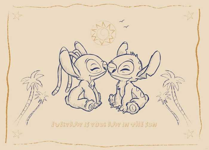 Poster Disney Lilo and Stitch Your Day in the Sun