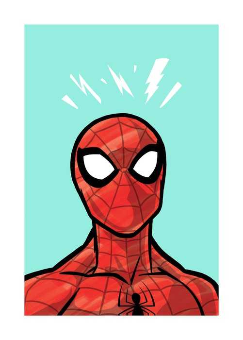 Poster Spider-Man Danger Ahead
