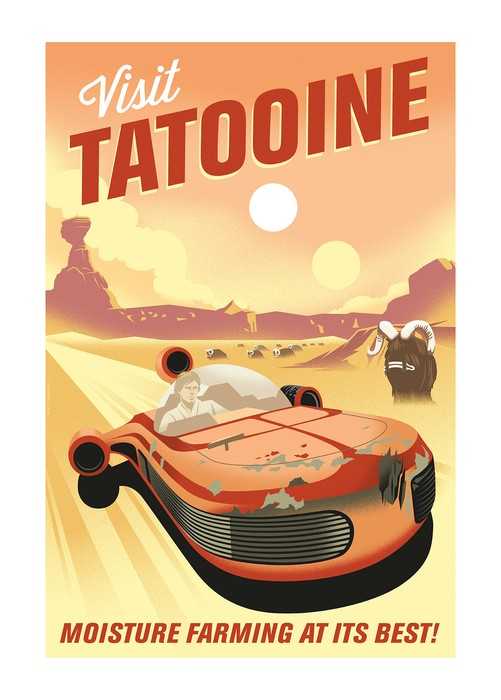 Poster Star Wars - Visit Tatooine!