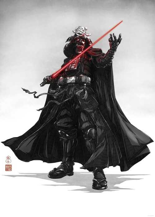 Poster Star Wars Vision Samurai Dark Lord