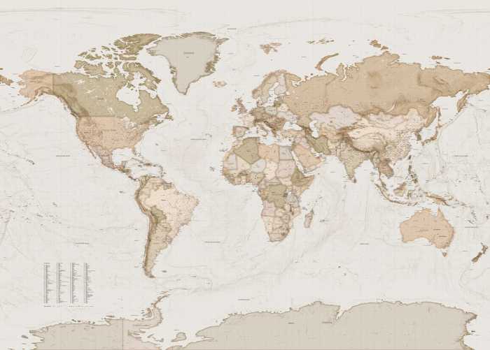 Standard Non-woven Earth Map