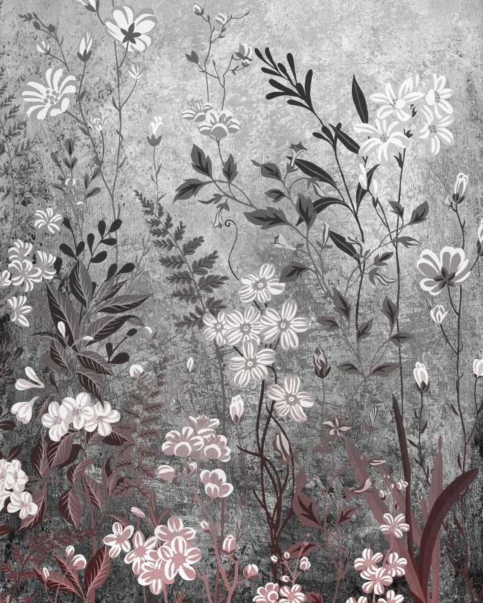 Digital wallpaper Moonlight Flowers