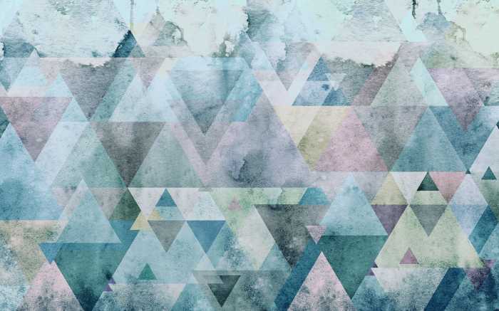 Digital wallpaper Triangles Blue