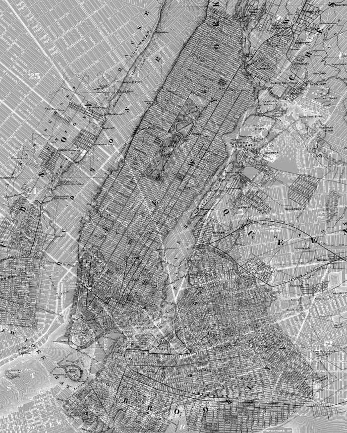 Digital wallpaper NYC Map