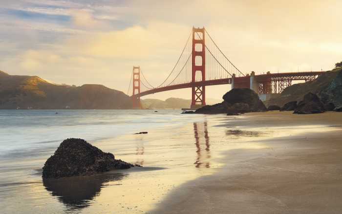 Digital wallpaper Golden Gate