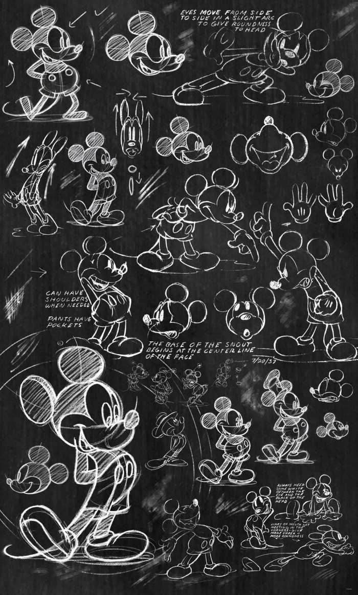 Panel Mickey - Chalkboard