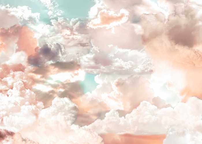 Digital wallpaper Mellow Clouds