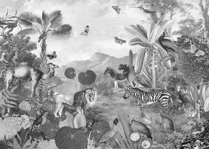Digital wallpaper Flora and Fauna