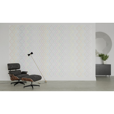 Structure Rhombus white-pastell