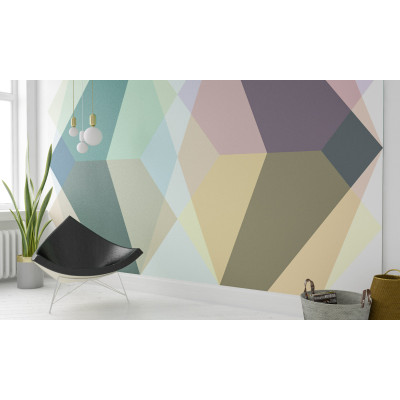 Gem Stone Kite green-brown-rose