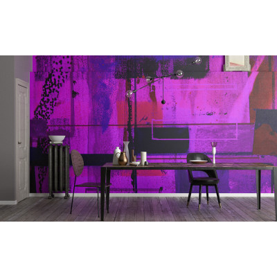 Liquids Dripping pink-blue