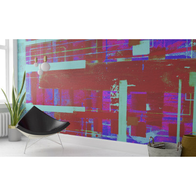 Stripes Flowing merlot-ice