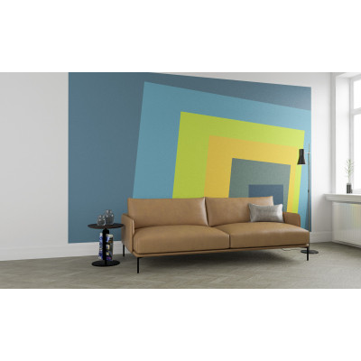 Blocking Oblique petrol-green