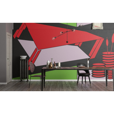 Perspective Table red-green-rose