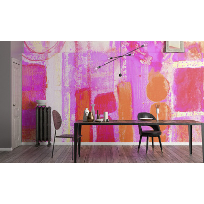 Stems Blooming pink-orange