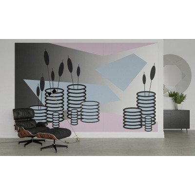 Perspektive Carpets rose-bleu-black