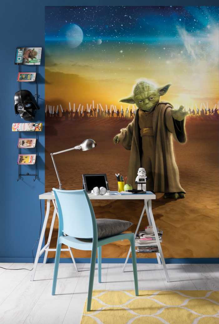 Non-woven photomural Star Wars Master Yoda