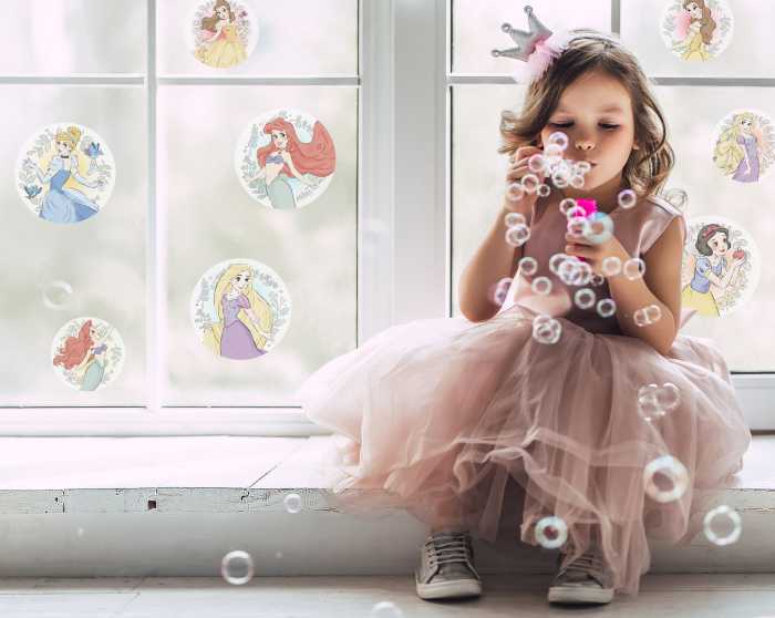 Window sticker Princess Kindness Bubbles