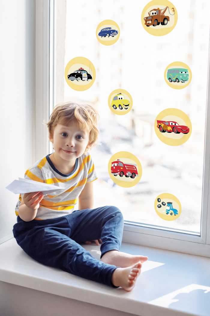 Window sticker Cars Ka-Chow Bubbles