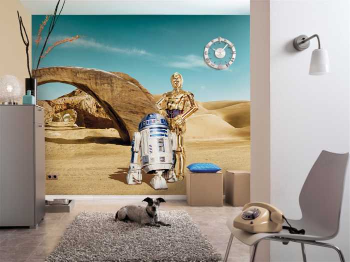 Photomural Star Wars Lost Droids