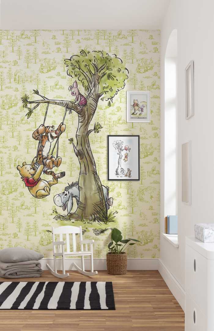 Digital wallpaper Winnie the Pooh in the Wood