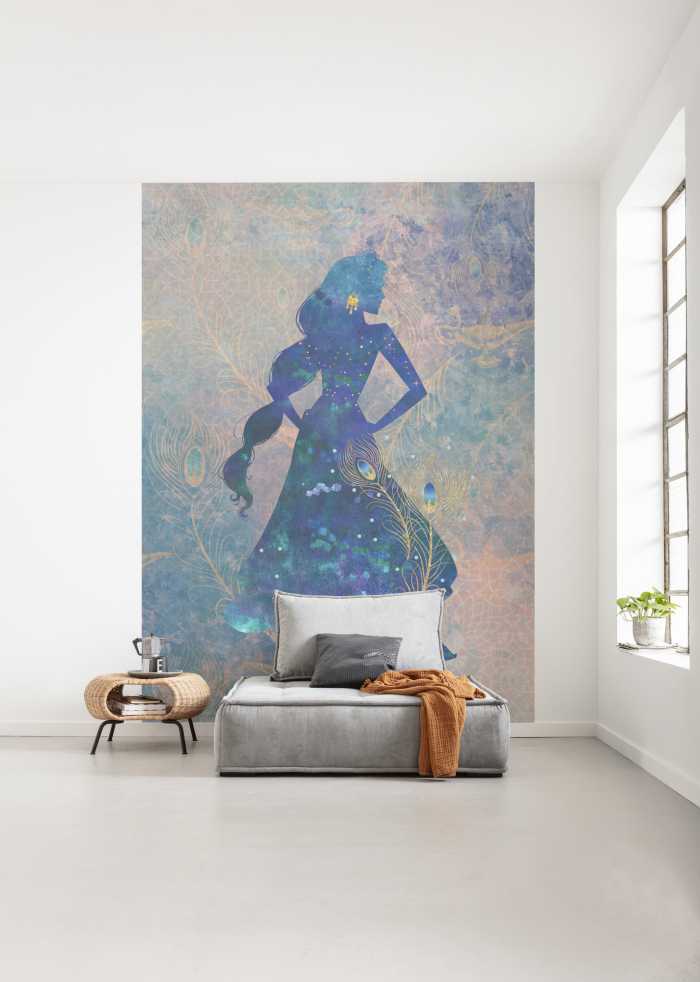 Digital wallpaper Jasmin Silhouette