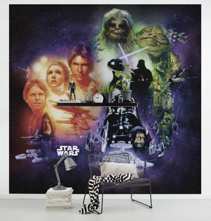 Digital wallpaper Star Wars Classic Poster Collage