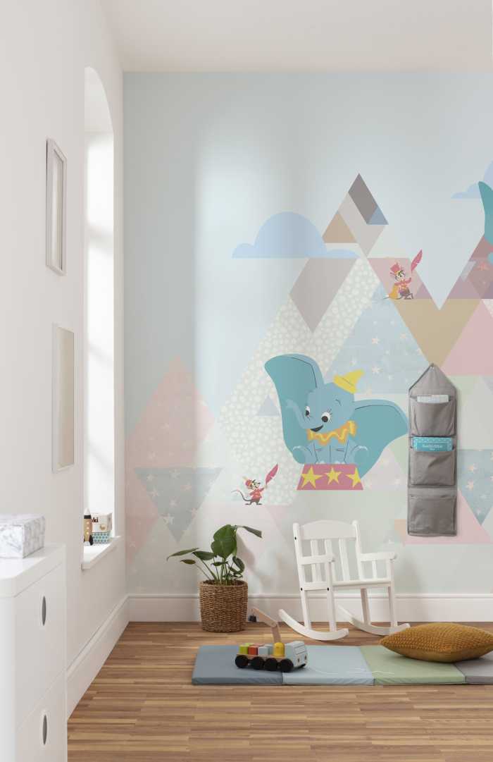 Digital wallpaper Dumbo flying elephant