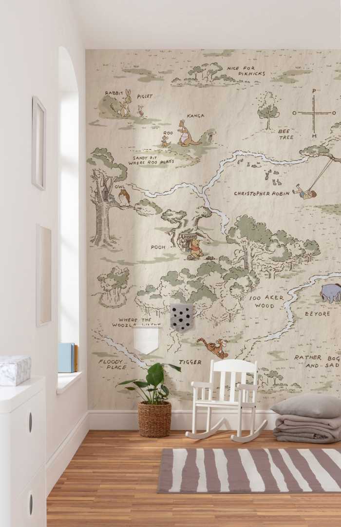 Digital wallpaper Winnie the Pooh Map