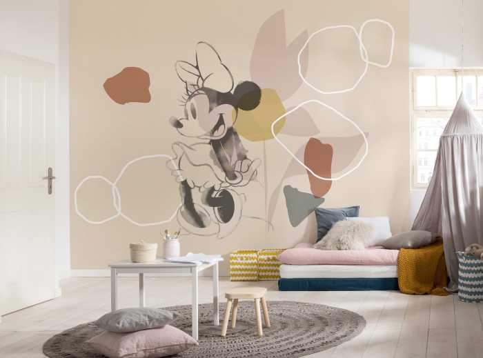 Digital wallpaper Minnie Soft Shapes