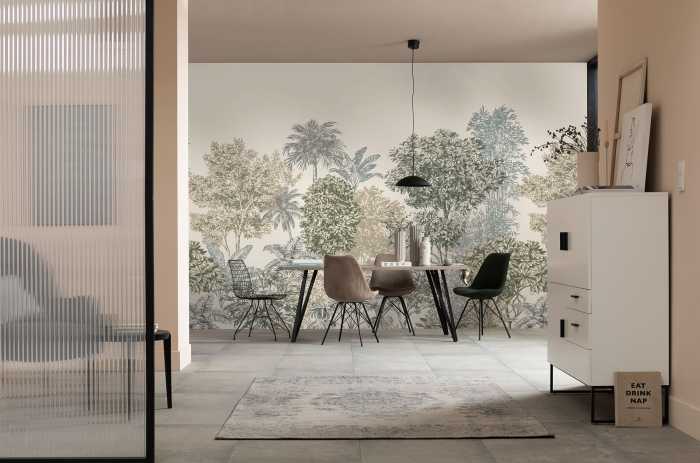 Digital wallpaper Painted Palms