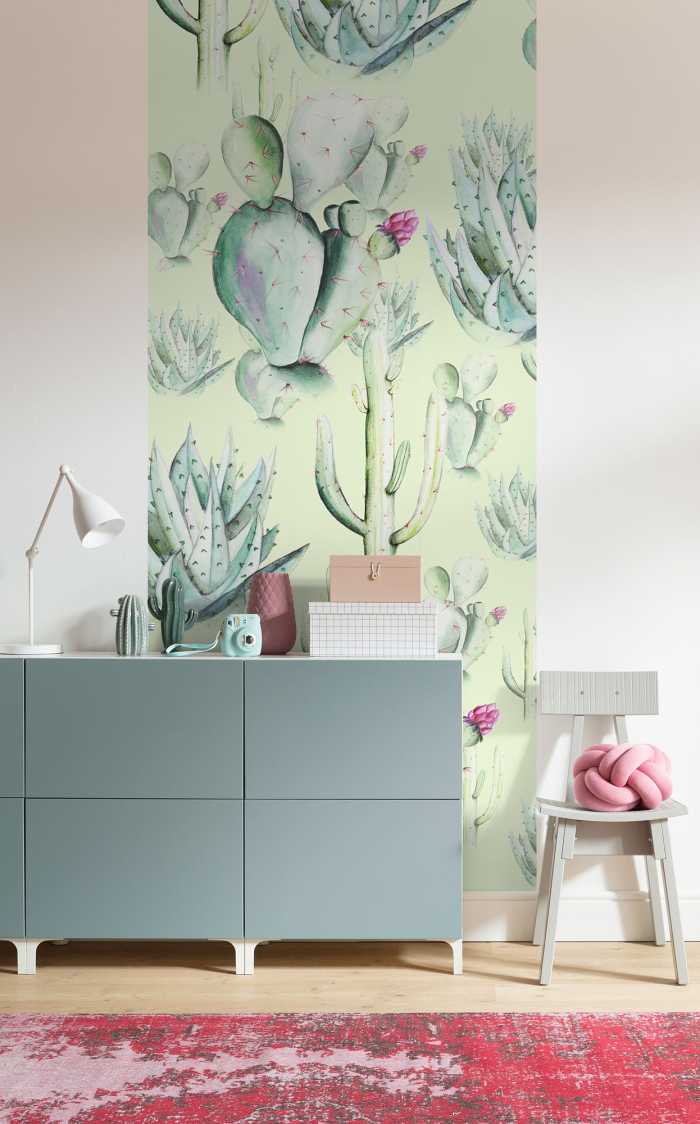 Digital wallpaper Cactus Green