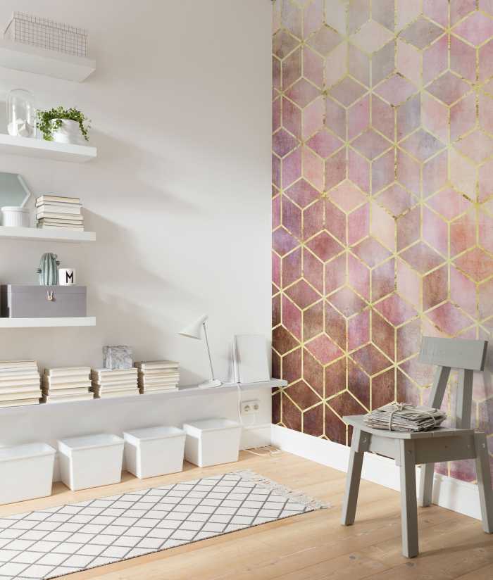 Digital wallpaper Mosaik Rosso