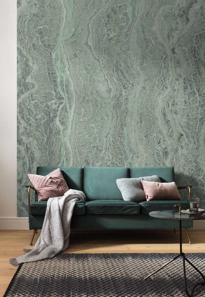 Digital wallpaper Marble Mint