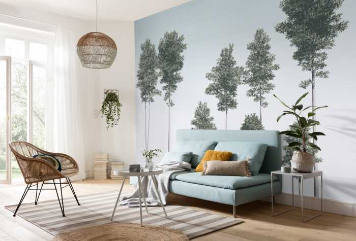 Digital wallpaper Pines