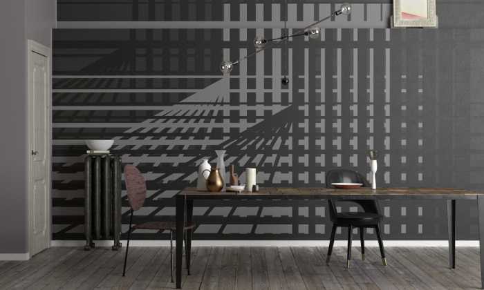 Digital wallpaper Way Out grey-black