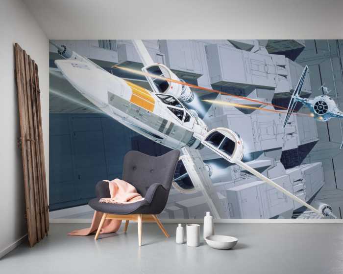 Digital wallpaper Star Wars Classic RMQ X-Wing vs TIE-Fighter